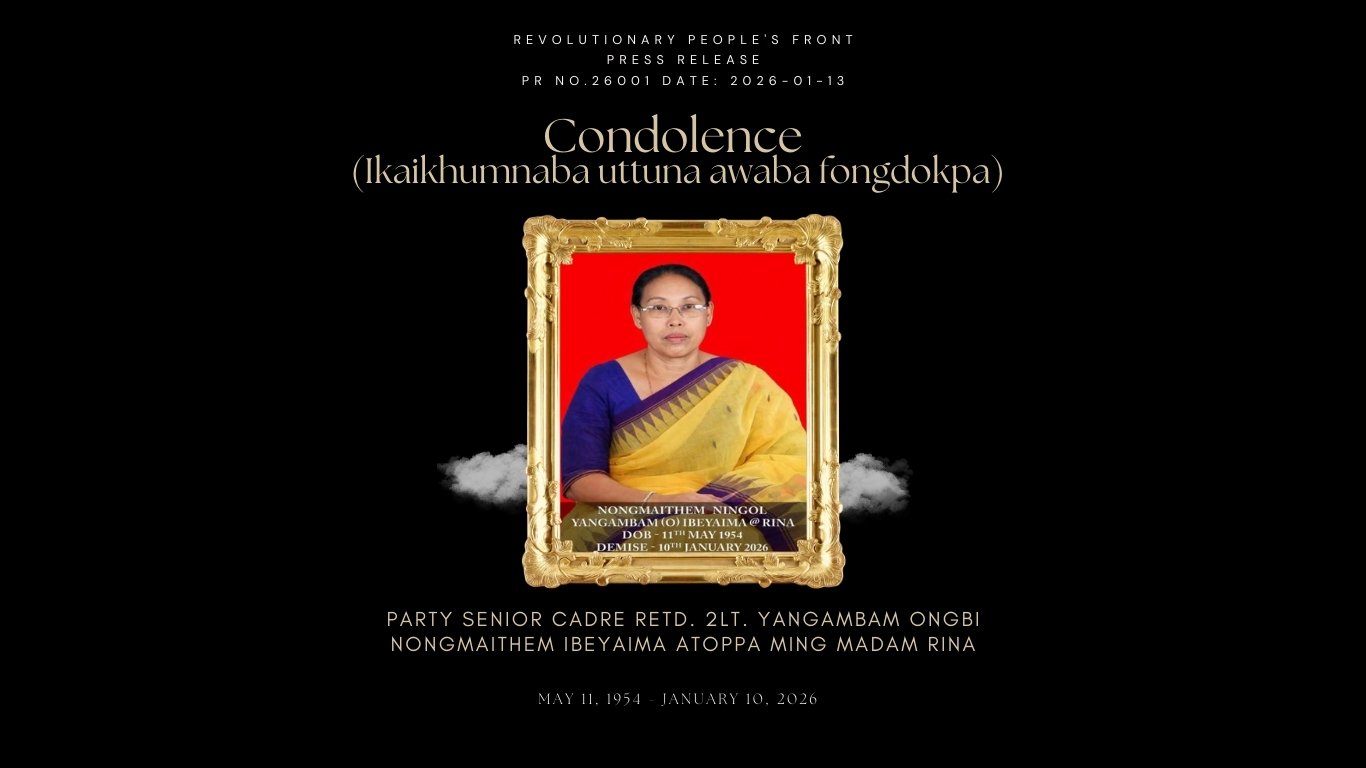 “Condolence – Ikaikhumnaba uttuna awaba fongdokpa